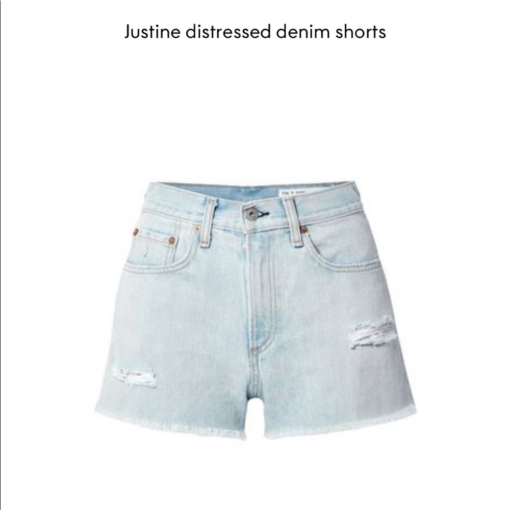 NWT Rag & Bone Distressed Denim Shorts, sz 26